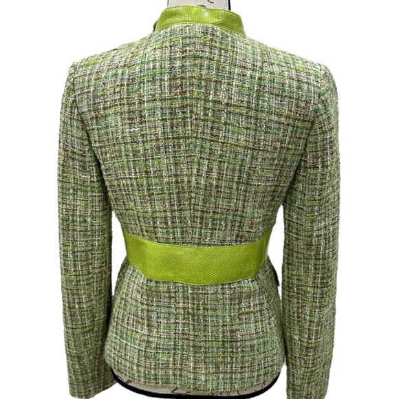 DOLCE & GABBANA Water Snake Green Tweed Boucle Blazer - Picture 5 of 12